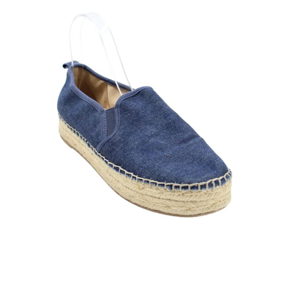 Sam Edelman Womens Slip On Denim Espadrilles Loafers Blue Size 8